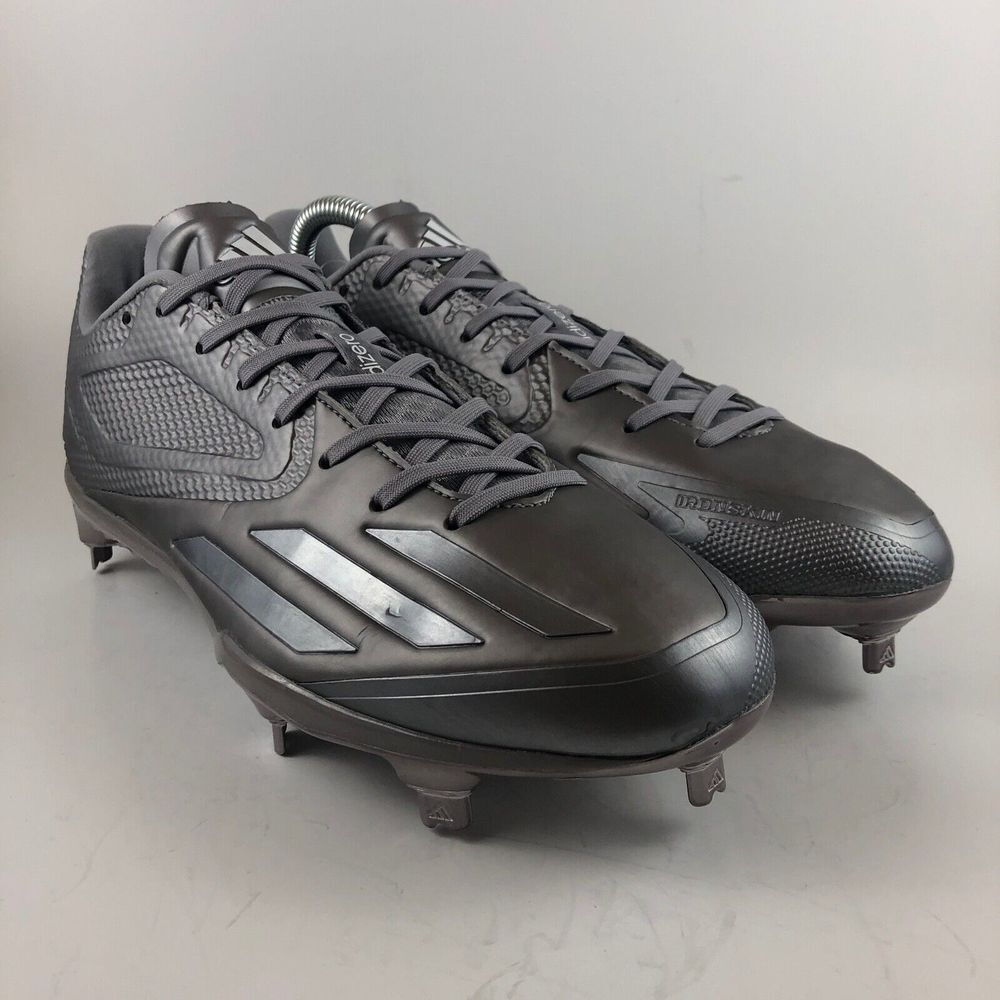 Adidas Adizero Afterburner‎ 3 Metal Baseball Cleats Men's Size 8 Silver NCAA MLB